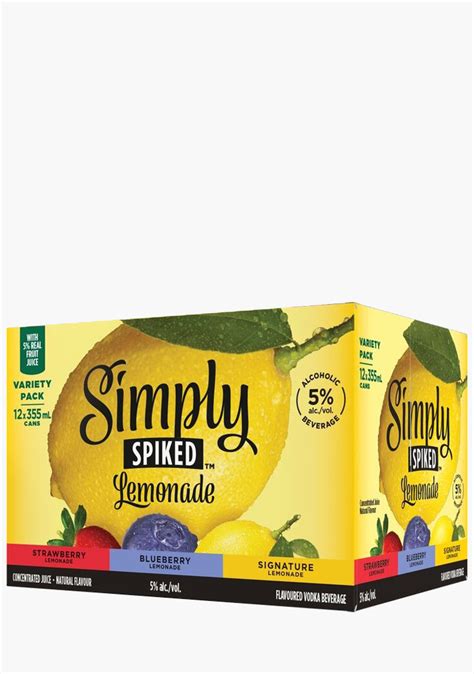 Simply Spiked Lemonade Variety Pack - 12x355ML – Willow Park Wines ...