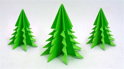 Easy Paper Christmas Tree | DIY Origami 3D Christmas Craft - YouTube