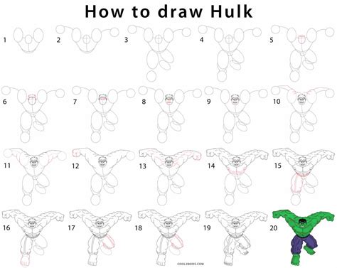 How To Draw Hulk Step By Step On Paper