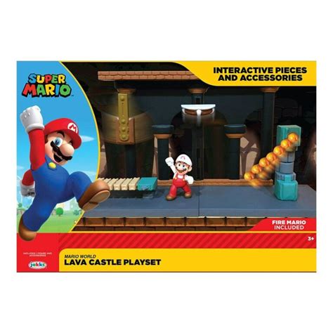 Super Mario - World of Nintendo Super Mario Playset Lava Castle ...