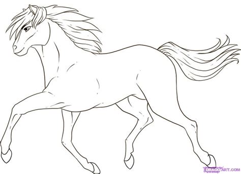 How to Draw a Running Horse, Step by Step, Farm animals, Animals, FREE ...