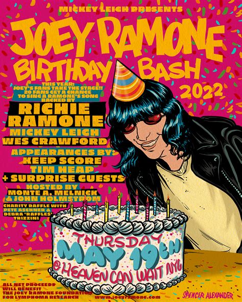 Joey Ramone | Birthday Bash 2022 Poster