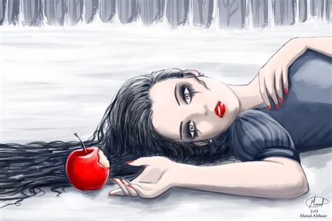 snow white_poisoned apple by manalsh88 on DeviantArt