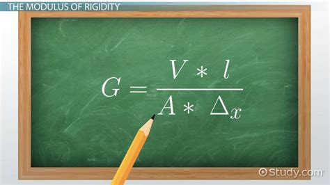 Shear Modulus | Formula, Equation & Units - Lesson | Study.com