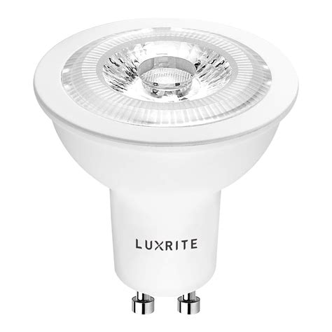 Luxrite GU10 LED Bulbs Dimmable, 50W Equivalent, 3000K Soft White, 120V ...