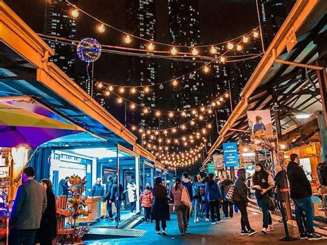 The night market at the Victoria Market, Melbourne