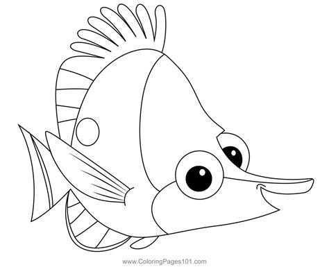 The Tad Coloring Page for Kids - Free Finding Nemo Printable Coloring Pages Online for Kids ...