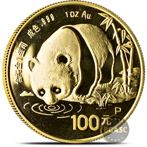 Buy 1 oz 1987 Chinese Gold Panda Coin 100 Yuan Brilliant Uncirculated ...