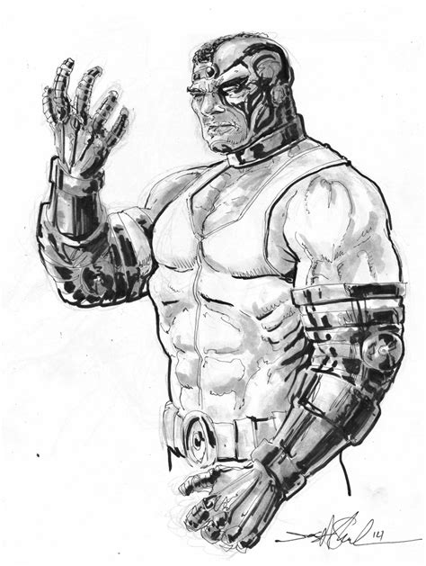 Cyborg sketch by skeel76 on DeviantArt