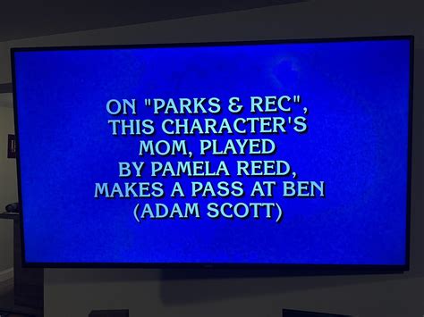 Jeopardy question tonight! : r/PandR