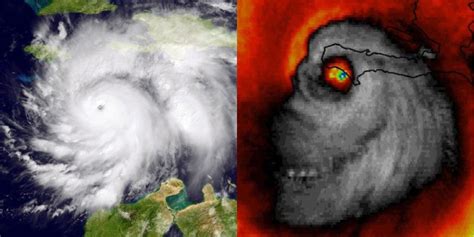 Hurricane Matthew Satellite Image Looks Like a Skull - Meteorologist ...