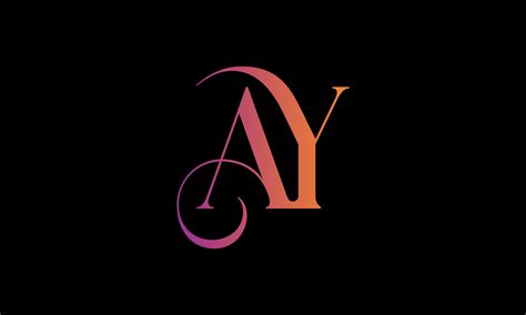 Initial Letter AY Logo. AY Stock Letter Logo Design Pro vector template ...