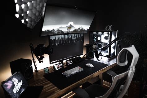 Gamer Setup, Gaming Room Setup, Pc Setup, Cool Gaming Setups, Computer Desk Setup, Computer Room ...