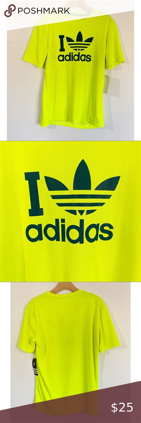 adidas PERFORMANCE TEE SIZE LARGE NEON GREEN | Performance shirts, Performance tee, Tee shirts