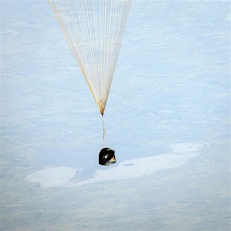 Soyuz Spacecraft Landing Photograph by Nasa/bill Ingalls - Fine Art America