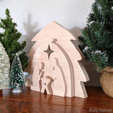 Wooden nativity set tutorial easy with a free scroll saw pattern – Artofit