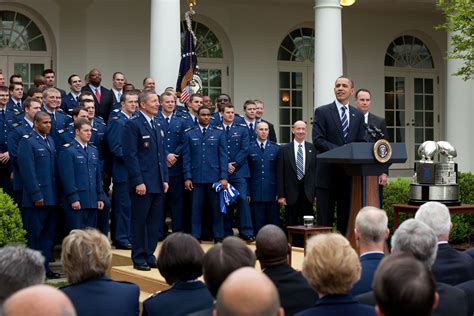 President Obama Presents Air Force Academy with Commander-in-Chief Trophy: "A Group That Has a ...