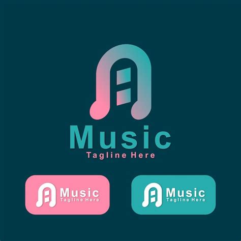 Premium Vector | A h music logo