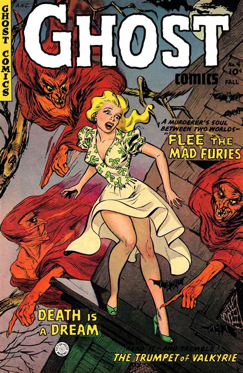 Ghost Comics No 4 Pulp Comic Book Cover Image Shows Blonde Woman In ...