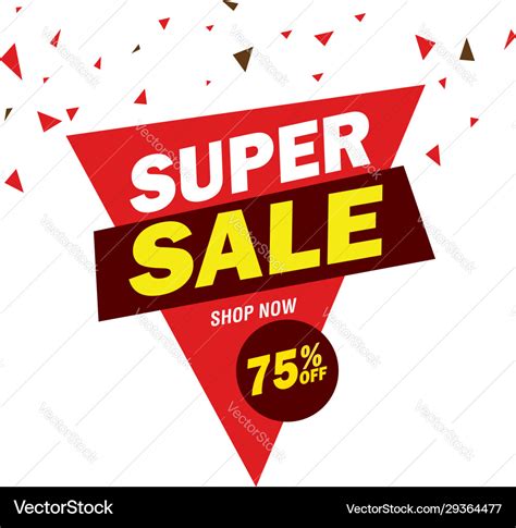 Sale banner template design Royalty Free Vector Image