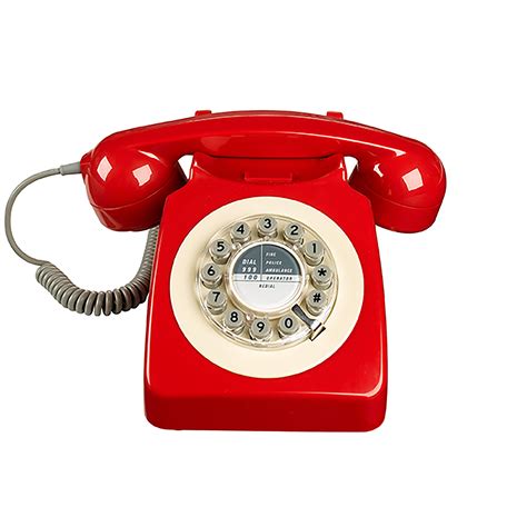 Retro 746 Series Rotary Corded Landline Phone - Walmart.com | Landline phone, Retro telephone ...