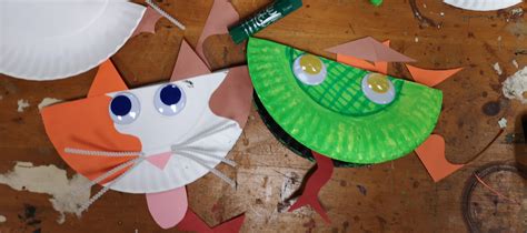 Paper Plate Animal Puppets