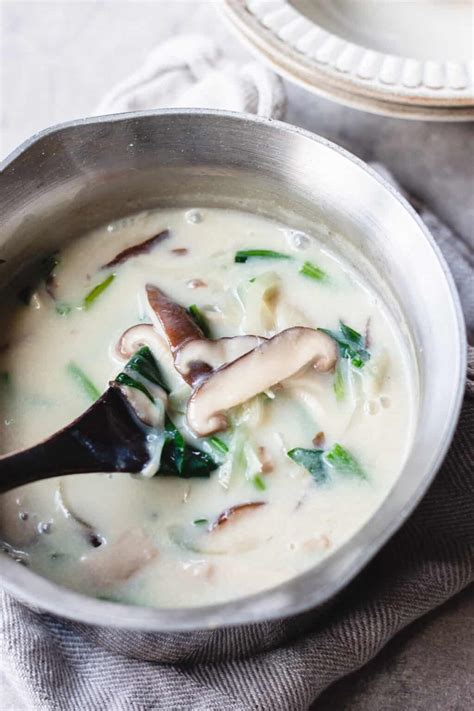 Creamy Shiitake Mushroom Soup (Vegan and Gluten-Free) - Chef JA Cooks