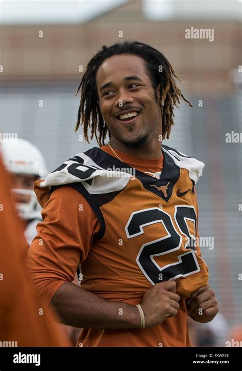 April 16, 2016: Texas Longhorns running back Kirk Johnson (28) during ...