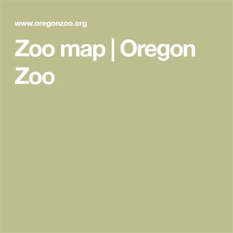 Zoo map | Oregon Zoo | Zoo map, Portland activities, Zoo