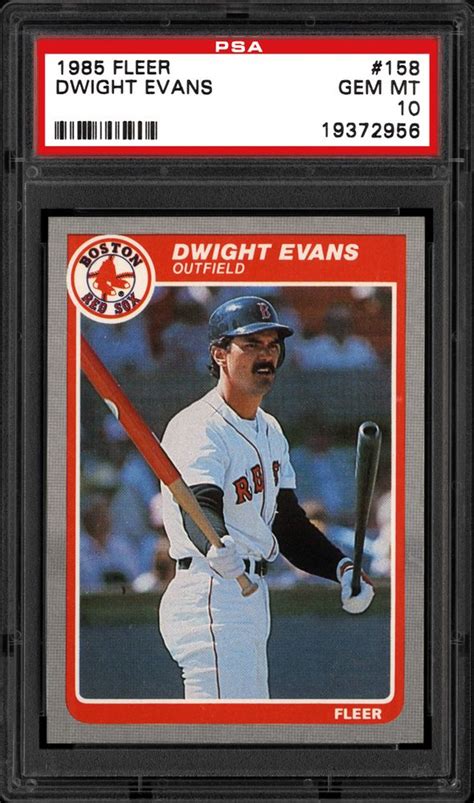 1985 Fleer Dwight Evans | PSA CardFacts®