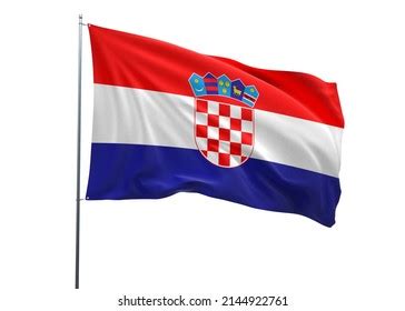 Croatia Waving Flag 3d Flag Illustration Stock Illustration 2144922761 | Shutterstock