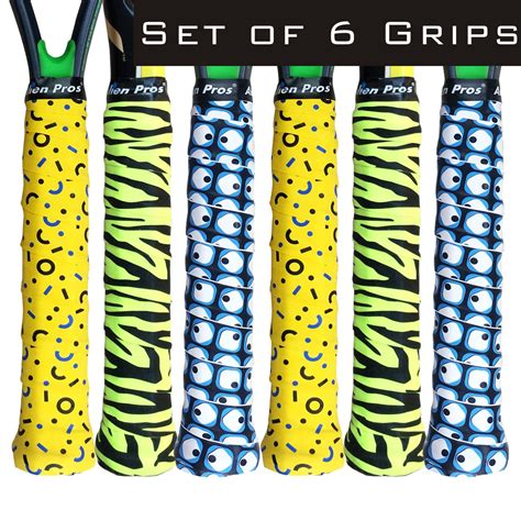 [US] Alien Pros Tennis Racket Grip Tape X-Dry Plus (6 Grips) – Alien ...