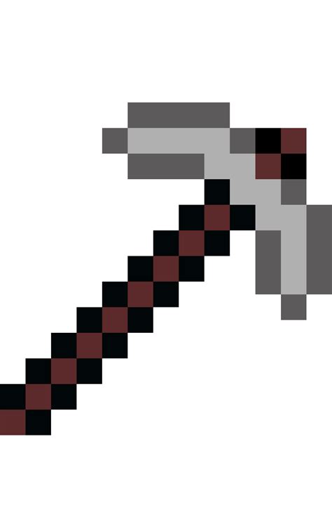 Minecraft iron pickaxe | Pixel Art Maker