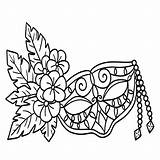 Premium Vector  Mardi gras mask Isolated coloring Page For Kids sketch template