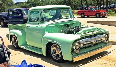 Custom 1956 Ford F-100 Pickup at Mercury Charlie’s | ATX Car Pictures ...