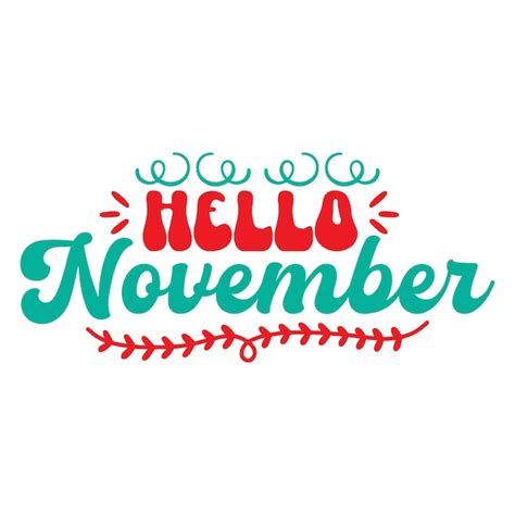 Premium Vector | Hello november,happy thanksgiving day t- shirt design