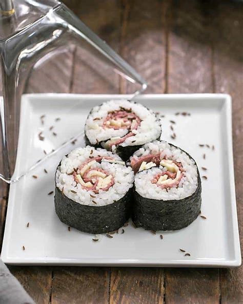 Texan Roll Beefshi: Beef Sushi Rolls - That Skinny Chick Can Bake