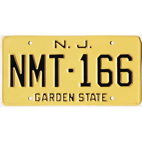 1959 New Jersey #NMT-166 | Real Old NJ License Plates