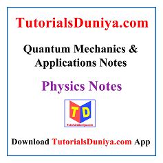 Quantum Mechanics Handwritten Notes pdf Bsc download 2023