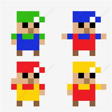 Pixel Art Clipart Hd PNG, 8 Bit Vector Pixel Art Character Illustration ...