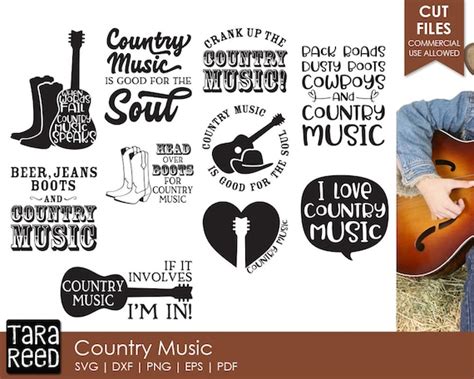 Country Music Music SVG and Cut Files for Crafters - Etsy Australia