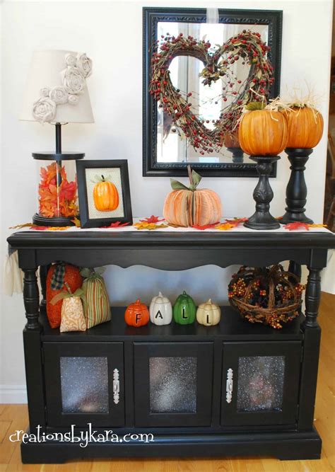 Fall Decorating Ideas: Entryway Table Decor