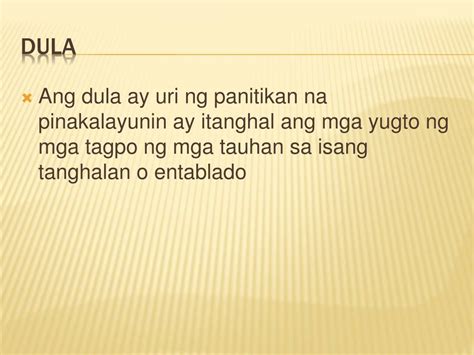 Kahulugan Ng Dula – Halimbawa