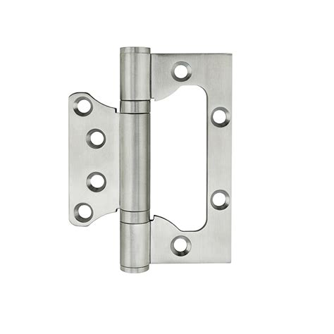 Flush door hinge HFS4030: satin stainless steel material, ball bearing type