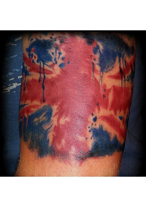 Watercolor Union Jack Tattoo By Chris Vangeli of Amaryllis Tattoo ...