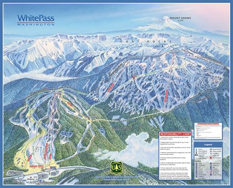 White Pass Piste Map | Plan of ski slopes and lifts | OnTheSnow