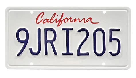 License Plate – USA – California - Hand Prop Room