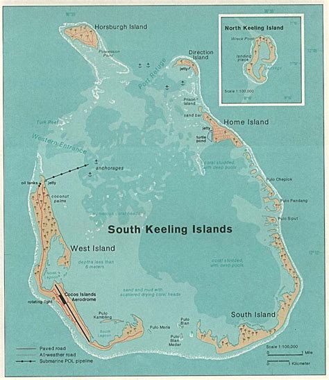 Map of Cocos Islands/Keeling (Australia) : Worldofmaps.net - online ...