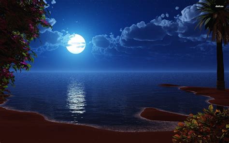 Beach Moon Wallpapers - Top Free Beach Moon Backgrounds - WallpaperAccess