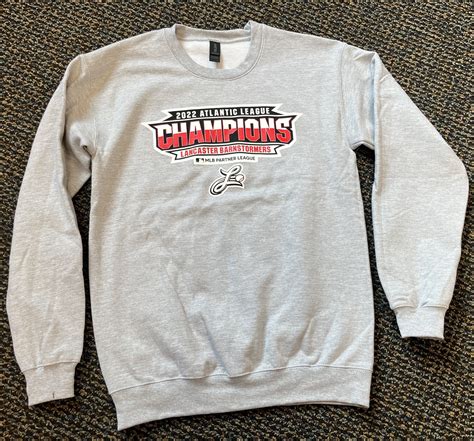 Championship Crewneck Sweatshirt, Grey | Lancaster Barnstormers Merchandise